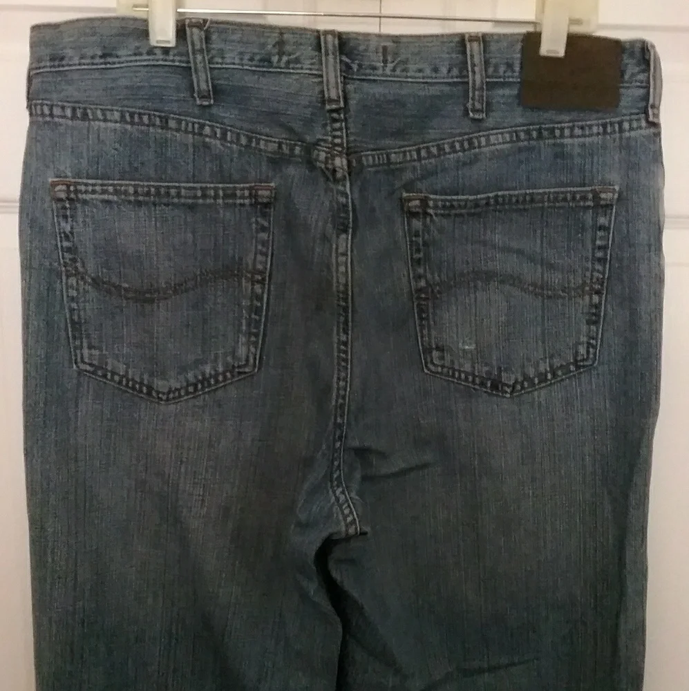 Men's Lee relaxed straight leg blue jeans 38×34